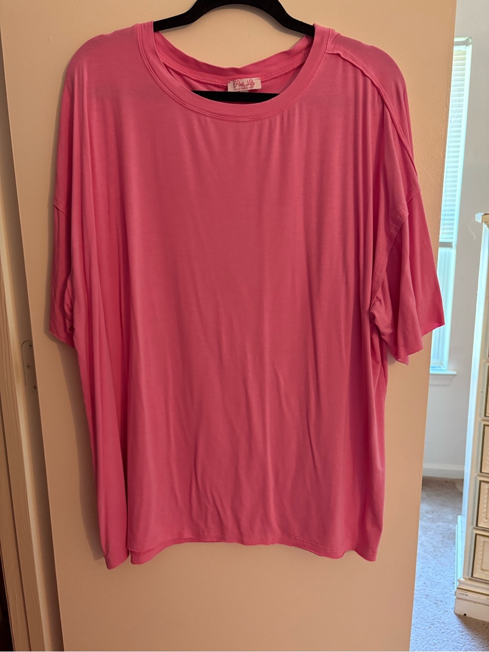 Pink Lily Short Sleeve Tee - Pink